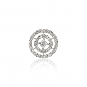White Gold Diamond Halo Pendant